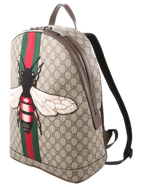 gucci mini backpack with bee